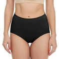 thumbnail image 3 of MISS MOLY Womens Mid Waist Padded Butt Lifter Tummy Control Panties Underwear with Removable Pads, 3 of 6