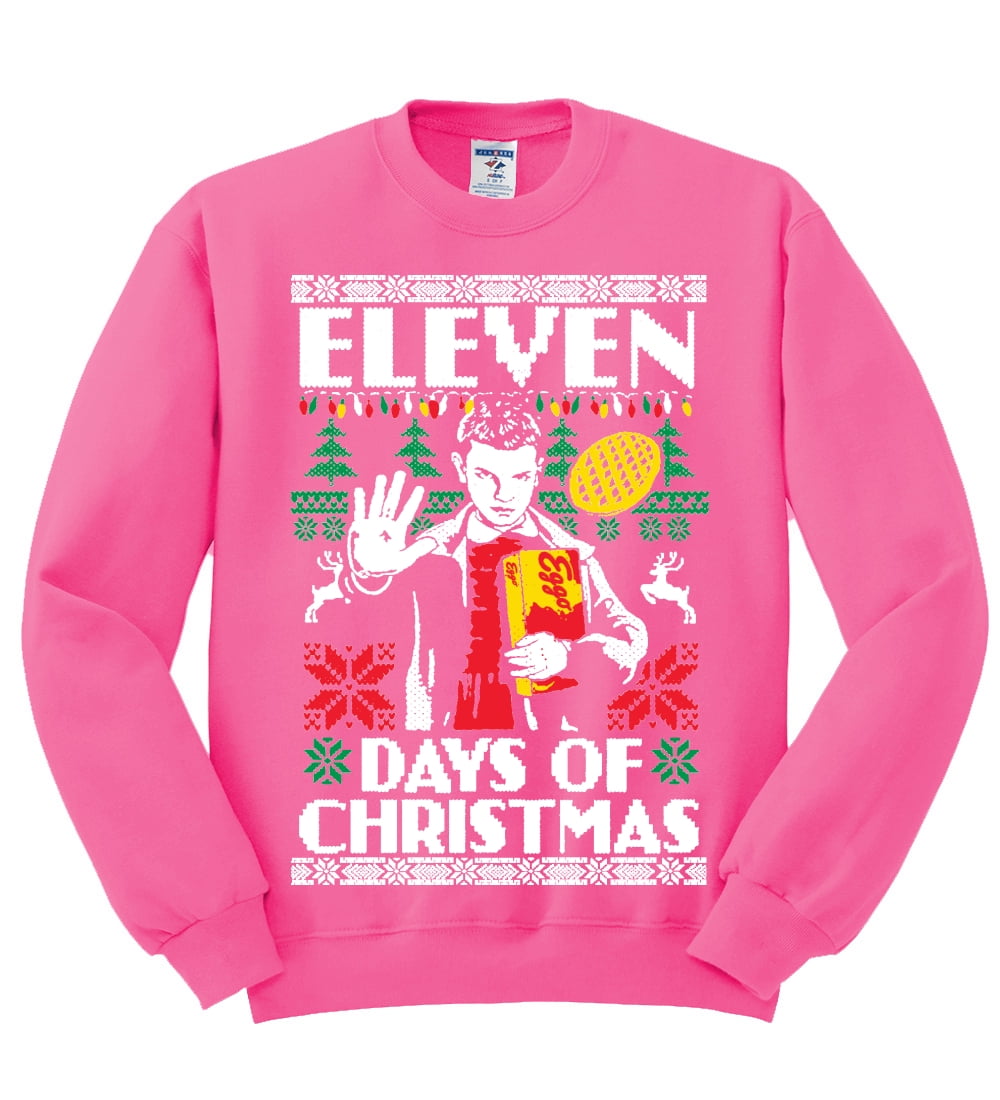 pink christmas sweatshirt