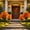 💖 Orange_Hot#111, variant on Artificial Orange Mum Topiary Outdoor Fall Decor with Ground Stake for Porch, Garden Planters