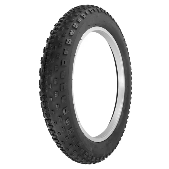 PRO  Fat  Tire for E-Bike Bicycle 20" x 4.0" Black/Black Sidewall Tire W-2116 Knobby Tread