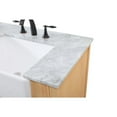 thumbnail image 6 of Elegant Decor Franklin 72" Aluminum MDF Double Bathroom Vanity in Natural Wood, 6 of 15