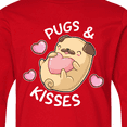 thumbnail image 4 of Inktastic Valentines Day Pugs and Kisses with Pink Hearts Long Sleeve Youth T-Shirt, 4 of 5