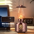 thumbnail image 7 of Vintage Wireless Bluetooth Speaker With FM Radio, Portable Night Light Audio Device With Adjustable Brightness USB Playback And Long Battery Life For Home Outdoor Camping, 7 of 7