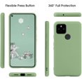thumbnail image 3 of HAHDAXIA for Pixel 4a 5G Case 6.2 inch (2020), Liquid Silicone Slim with Camera and Screen Protection Microfiber Lining (with Strap Rope x 1), Silicone Case for Google Pixel 4a 5G Case (Match, 3 of 7