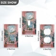 thumbnail image 7 of Yayeee Toggle Light Switch Wall Plate 1-Gang 4.5"x2.7" Home Decorative Outlet Cover, Pink Boat, 7 of 7