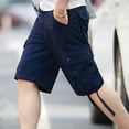 thumbnail image 5 of Turilly Plus Size Shorts for Men Workwear Shorts Slim Fit Pocket Zipper Straight Pants Casual Sports Shorts Shorts, 5 of 5