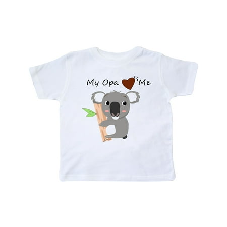 

Inktastic Koala ( opa loves me) Gift Toddler Boy or Toddler Girl T-Shirt