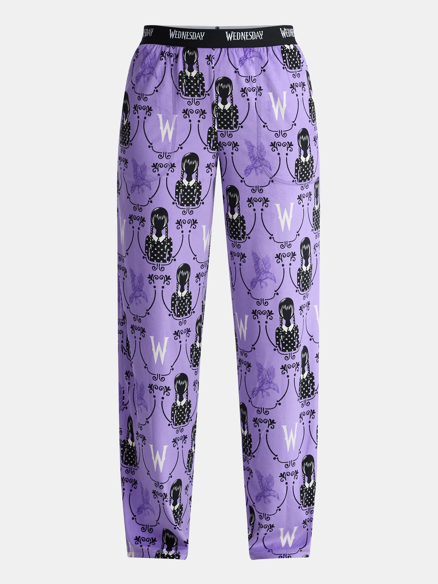 Wednesday Addams Women’s Pajama Pants, Sizes XS-3X