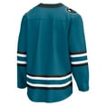 thumbnail image 3 of Men's Fanatics Teal San Jose Sharks Home Breakaway Jersey, 3 of 3