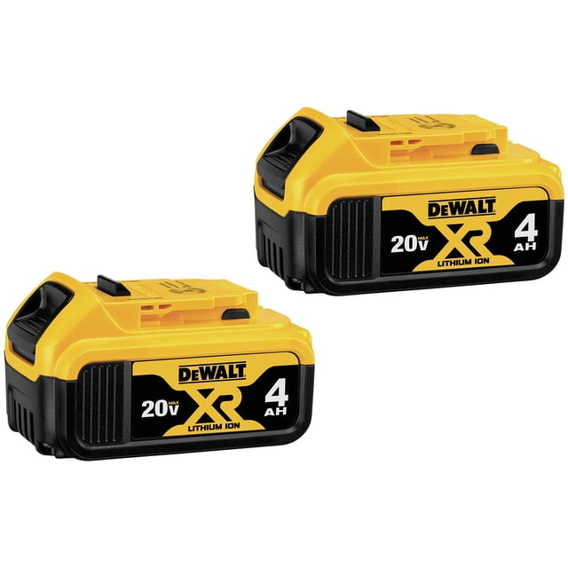 Batería DEWALT MAX* XR de 20 V, 4 Ah, paquete de 2 (DCB204-2)