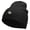 Black, variant on Green Apple Embroidered 8 Inch Short Beanie - White OSFM