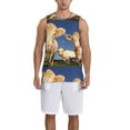 thumbnail image 4 of Easygdp Cows Cattles Men's Mesh Basketball Jersey Quick Drying Sleeveless Shirts Fitted Muscle Tank Tops Sport Round Neck T-Shirt - 4X-Large, 4 of 9