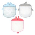 thumbnail image 1 of Mesh Storage Bags 3Set With Suction Cup For Wall Hanging In Red Suitable For Bathroom Use And Effective Object Organization, 1 of 3