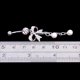 thumbnail image 3 of 1 Unid Bowknot Chain Cuelgan Cristal Barbell, 3 of 7