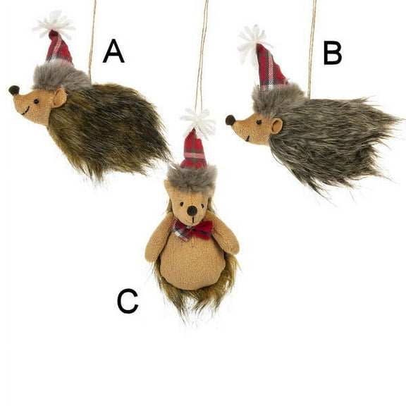 Hedgehog Ornament , assorted set of 3