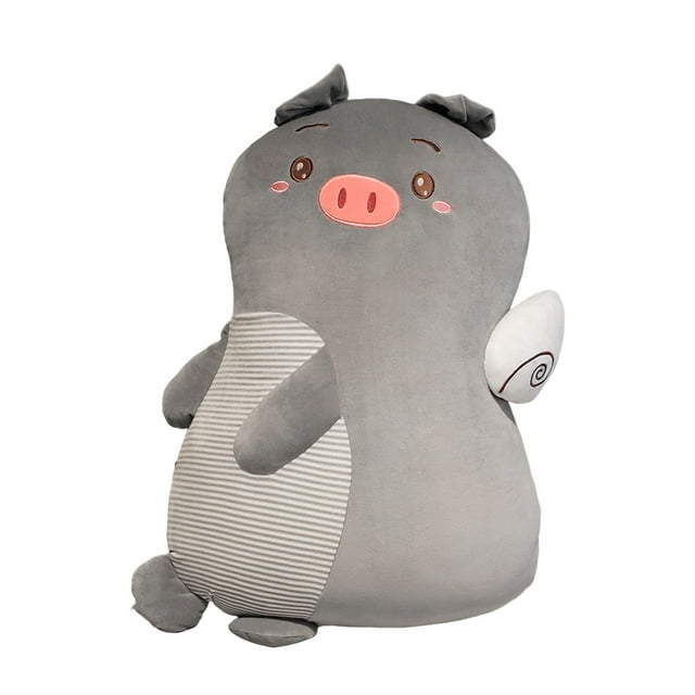 Peluche de animal kawaii, almohada de peluche de dibujos animados, suave, 50 cm, cojín para sofá, muñecas para Gris