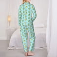 thumbnail image 3 of Bingfone Womens Pajama Sets Doggy In Bubble Bath Print,Long Sleeve Loungewear Pajamas Set-XX-Large, 3 of 8