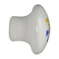 thumbnail image 3 of Style Selections #B401-35.3-WT - 1-1/2 in. (38mm) Round Cabinet Knob - White with Flower Design - 10 Pack, 3 of 4