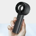 thumbnail image 4 of Reversible USB Handheld Fan, 3-Speed Portable Mini Fan, 5000mAh Rechargeable, Foldable Base, Brushless Motor, Compact Cooling for Travel/Office/Bedroom, 4 of 6