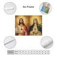 thumbnail image 2 of ADALE Jesus and Mary POSTER print Sacred Heart of Jesus and Virgin Mary painting Religious Artwork Catholic pictures Christian Holy Wall Art Decor Unframed 11x14 Inch, 2 of 6