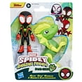 thumbnail image 3 of Marvel Spidey and His Amazing Friends Dino-Webs, Miles "Spin" Morales & Marvel's Electrosaurus Action Figures, 3 of 6