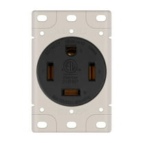 Superior Electric YGP035F 60A 125/250V NEMA 14-60R Flush Mount Power Outlet/Receptacle (Industrial Grade)