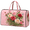 M (16" x 8" x 8"), variant on Lotusprint LLC 2D Print Personalized Rose Garden Quilted Weekend Bag, Floral Weekender Bag