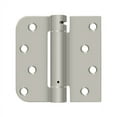 thumbnail image 2 of Deltana DSH4SR515-LH Left Hand Square Spring Hinge, Brushed Nickel, 2 of 4