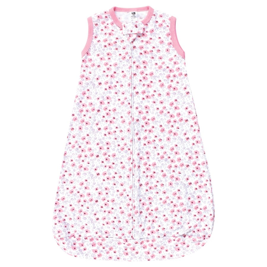 Hudson Baby Infant Girl Cotton Long-Sleeve Wearable Sleeping Bag, Sack, Blanket, Floral Unicorn Sleeveless, 12-18 Months