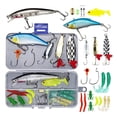 thumbnail image 1 of Fishing Lures Baits Fishing Tackle Kit -Including Crankbaits,Plastic Worms,Jigs,Topwater Lures,Tackle Box Fishing Accessories for Freshwater or Saltwater, 1 of 6