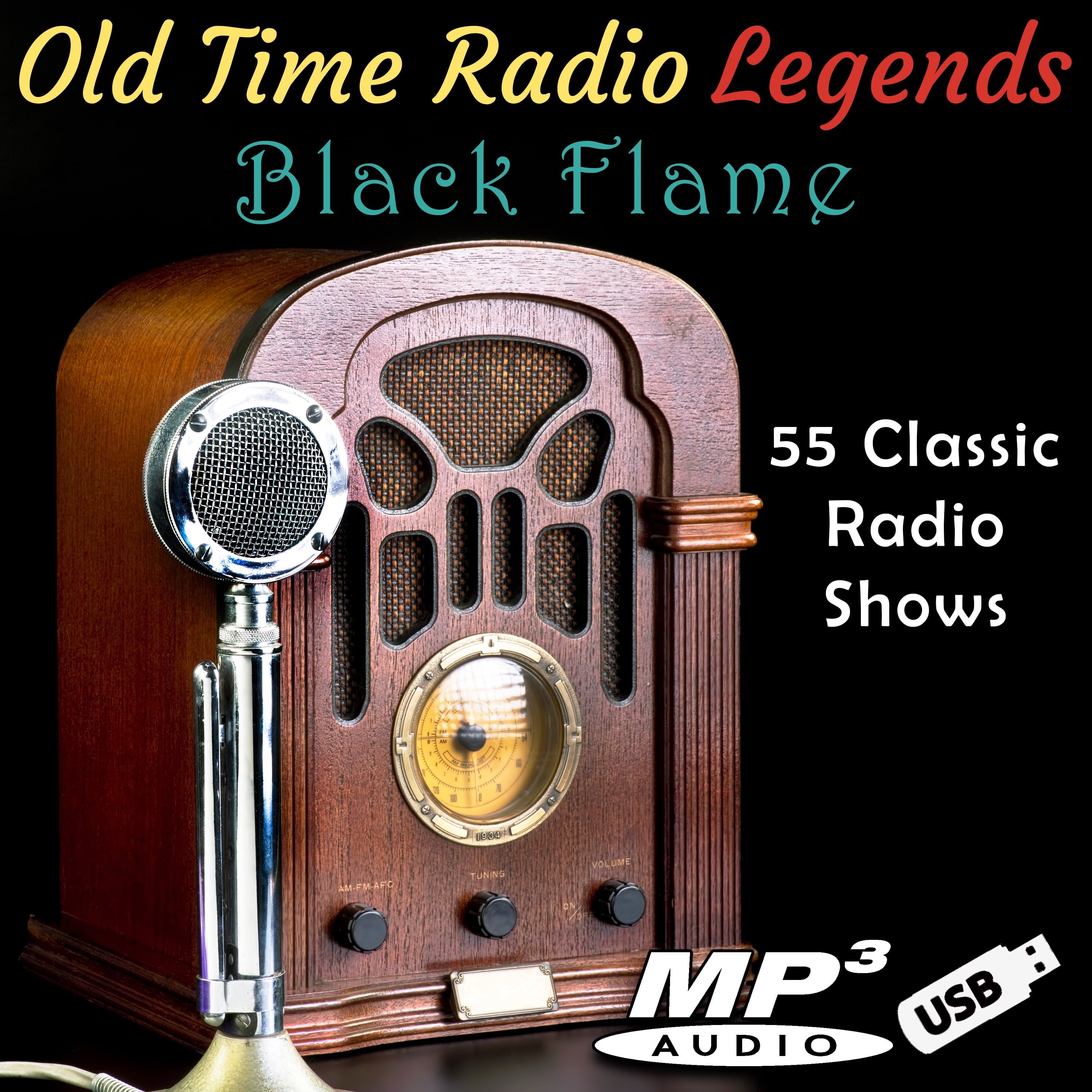 Old Time Radio Legends Black Flame on USB Flash Drive 