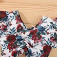 thumbnail image 6 of Odeerbi Baby Girls Boys Clothes Baby Outfits Shirts Sets Toddler Fashion Cute Flowers Print Pleated Flying Sleeves Top Belt Shorts Suit, 6 of 9