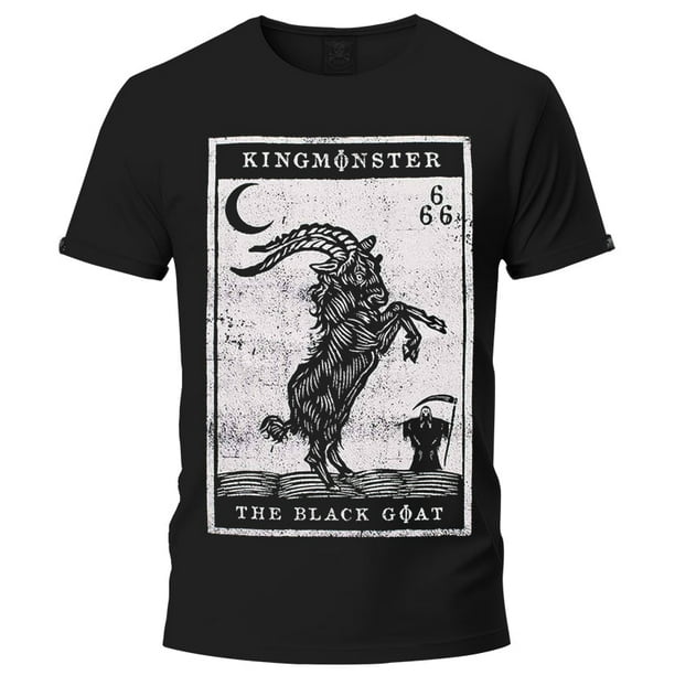 Playera Negra Manga Corta Chica Black Goat