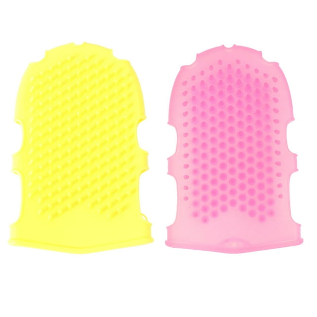 Shisuyan Silicone Exfoliating Bath Glove for Dead Skin Removal Suitable for Most Hand Types Assorted Color