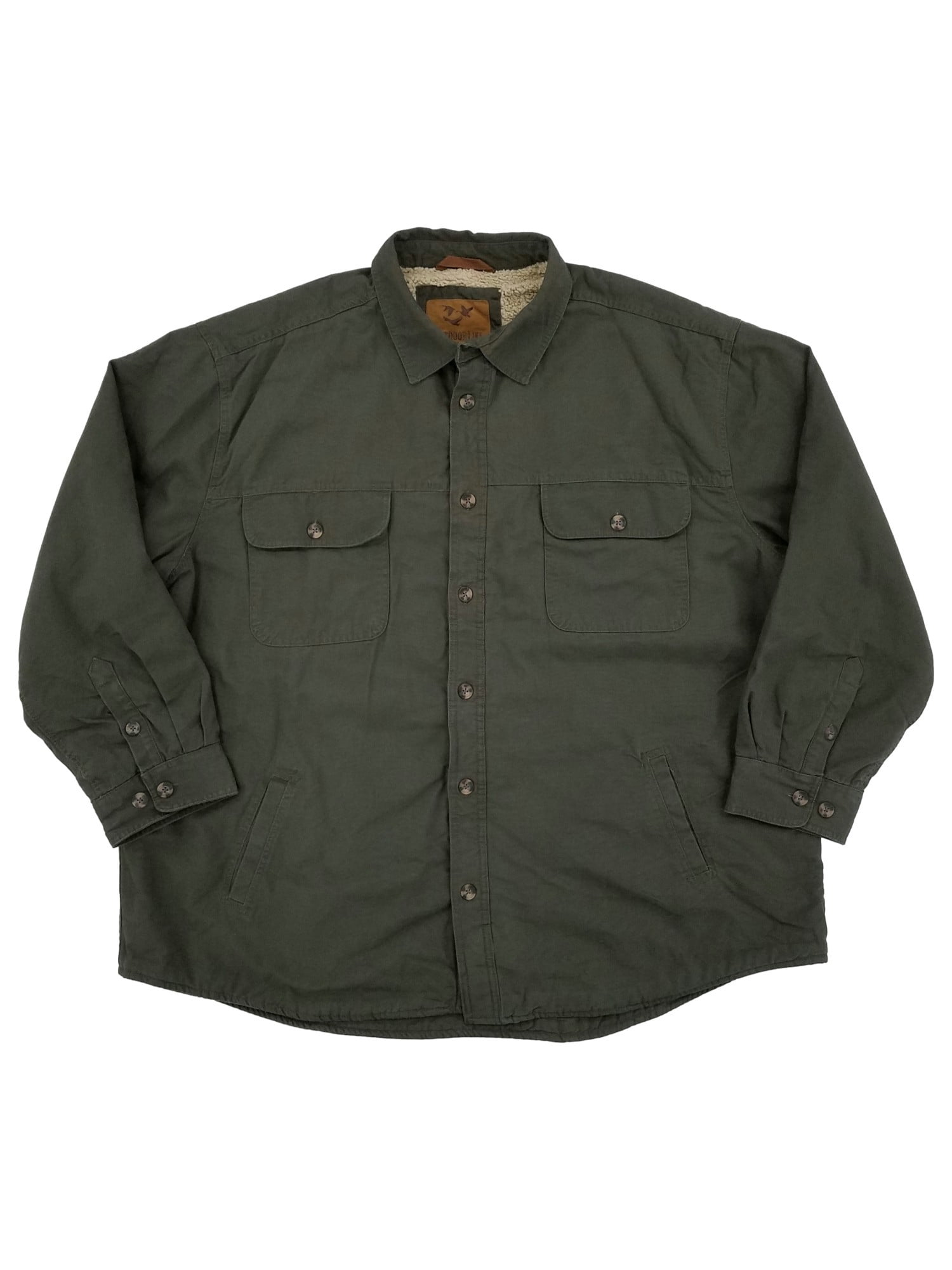 Outdoor Life Mens Kelp Green Sherpa 