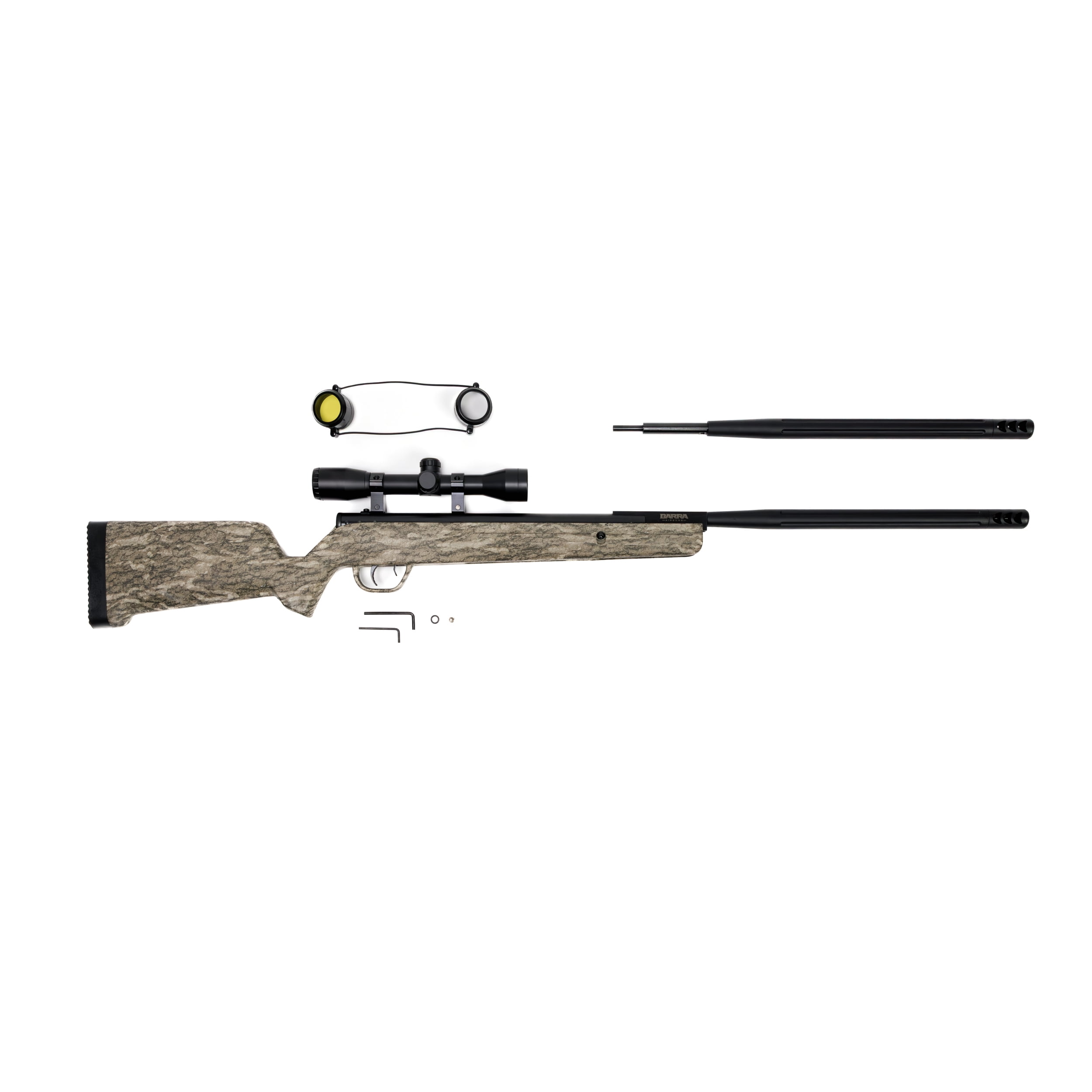 Barra 1200g Dual Caliber Gas Piston Break Barrel, Mossy Oak New Bottomland