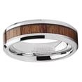 thumbnail image 3 of Metal Masters Tungsten Carbide Wedding Band Ring Koa Wood Inlay Mens 6mm 5, 3 of 7