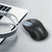 onn 5-Button Wireless Bluetooth Ambidextrous Mouse, USB-A Nano Receiver, Black