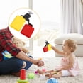 thumbnail image 3 of Miangastore Plastic Jam Block Drum Accessories Dual Mounted Cowbell High Low Sambago Bell Percussion Instrument Set, 3 of 8