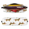 thumbnail image 2 of Easygdp Dachshund Going To Play Tennis para Estuche de Lápices de Cuero, Estuche de Papelería de Cuero, Estuche de Gran Capacidad con Cremallera, 2 of 7