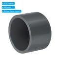thumbnail image 4 of Uxcell 1/2" UPVC Pipe End Cap Fitting, 20 Pack Furniture Grade Plug Coupling Grey, 4 of 6