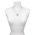 thumbnail image 3 of Delight Jewelry Goldtone Disc 1/2'' Initial - m - Gymnastics Mom Ring Charm Necklace, 18", 3 of 4
