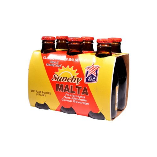 Sunchy Malta, 7 oz, 6 pack