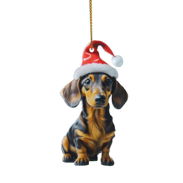 Cartoon Cute Dog Car Hanging Home Tree Pendant Christmas Tree Pendant Home Decoration Window Car Ornament Backpack Ornament Christmas White Elephant 1PC Transformer Ornament