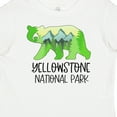 thumbnail image 4 of Inktastic Yellowstone National Park Mountains and Bear Shape Boys or Girls Baby T-Shirt, 4 of 5