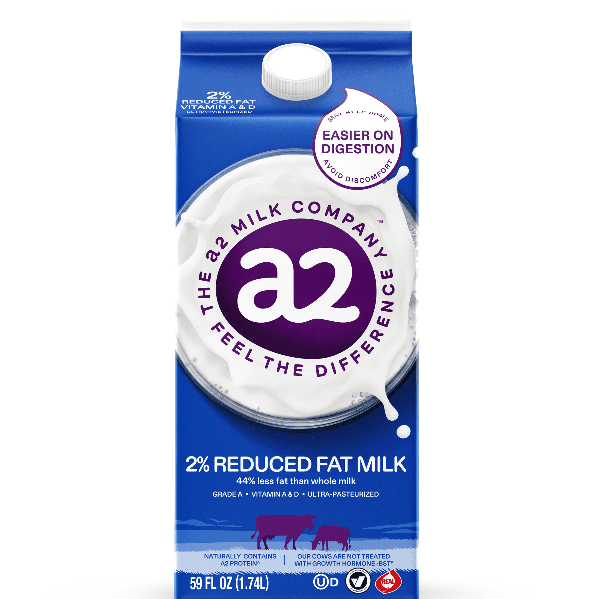 a2 Milk® 2% Reduced Fat Milk, 59 oz