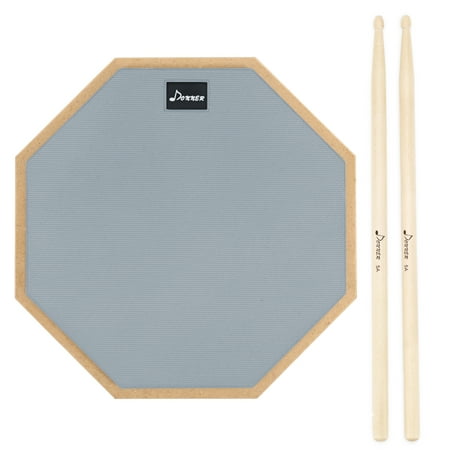 Donner 12 Inches Silent Drum Practice Pad With Drum