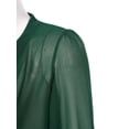 thumbnail image 6 of Alvivi Womens 3/4 Puff Sleeve Chiffon Cardigan See-Through Capes Shrug Bolero for Evening Dress Dark Green 3XL, 6 of 7
