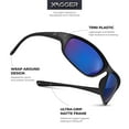 thumbnail image 2 of Xagger Wrap Around Sport Polarized Sunglasses for Men Women Running Driving Fishing TR90 Frame Glasses, 2 of 6