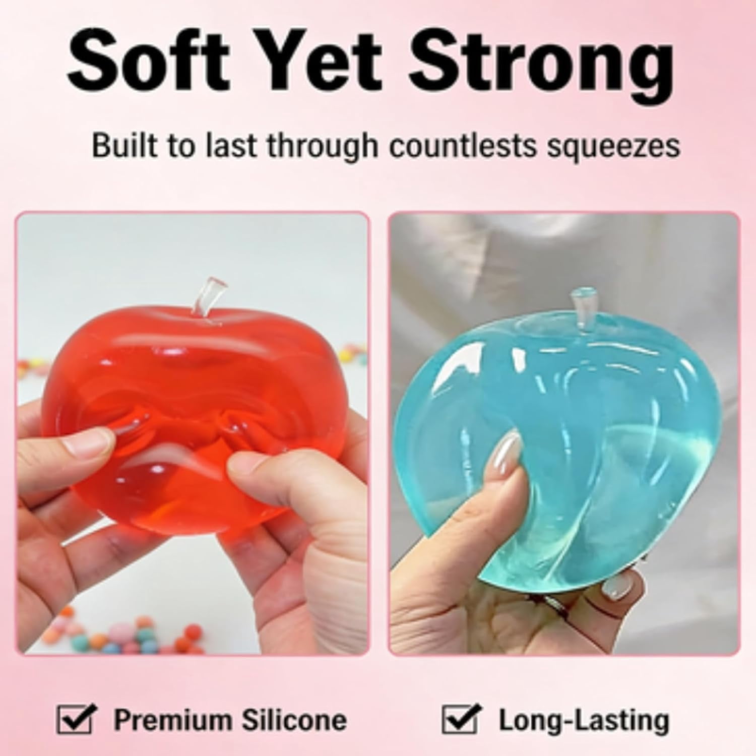 Red Apple Squishy,Slow Rising Squishing,Apple Squishies Stress
